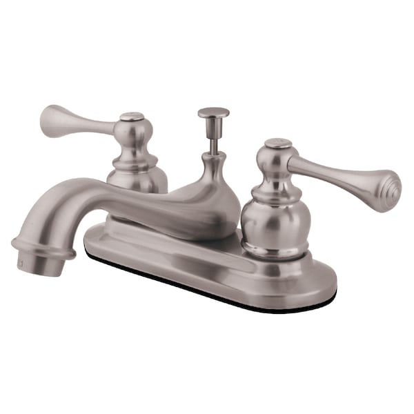 Kingston Brass 4" Centerset Bathroom Faucet, Brushed Nickel GKB608BL - main